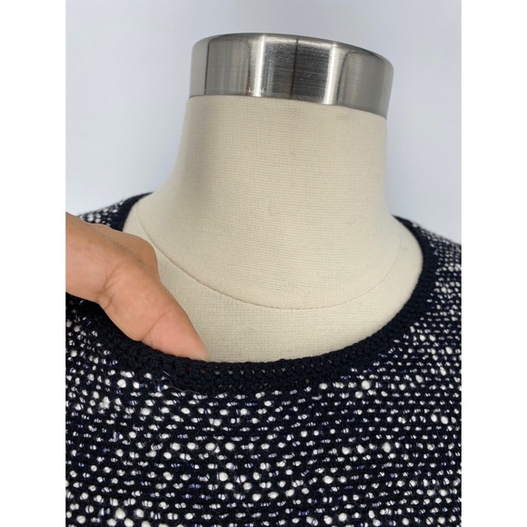 Theory Wool Blend Long Sleeve Heather Black Top - Picture 4 of 10